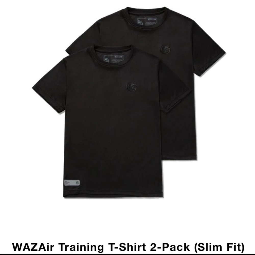Shoyoroll WAZAir Black Training T-Shirt 2-Pack